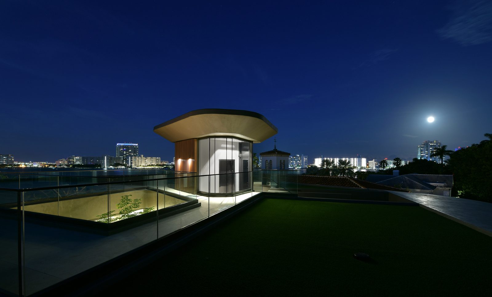 The rooftop of the finished house.