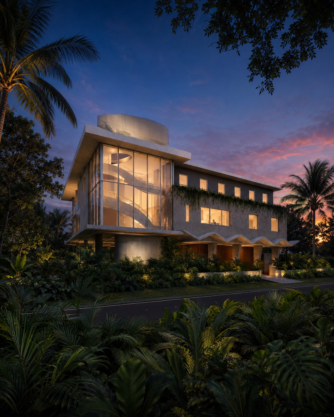 The Touzet Studio design for 2880 Fairgreen Drive. Artist rendering, proposed residence.
