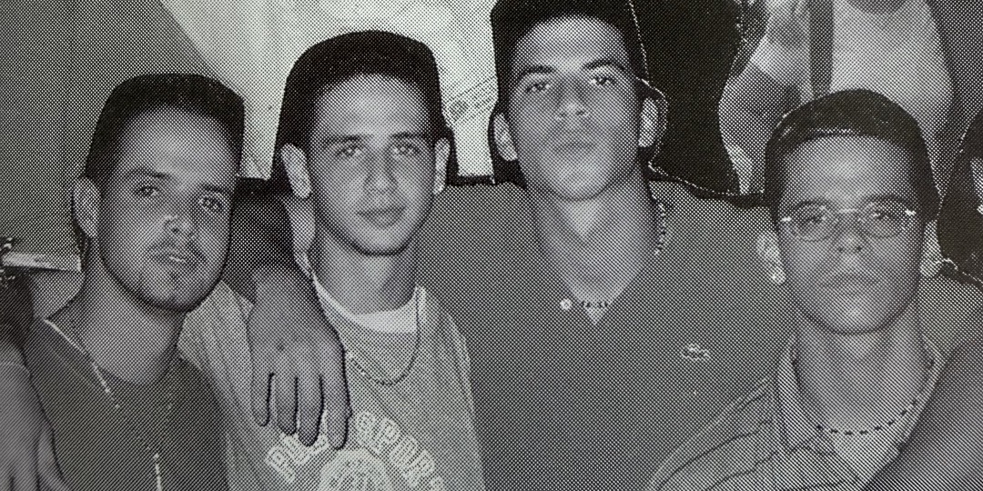 Circa 2000. Left to right: David Botero, Dustin Block, Roy Altman, David Solomon.
