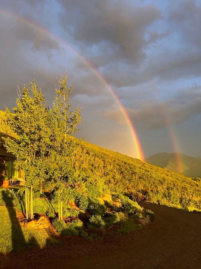 Rainbow over Aspen valley
