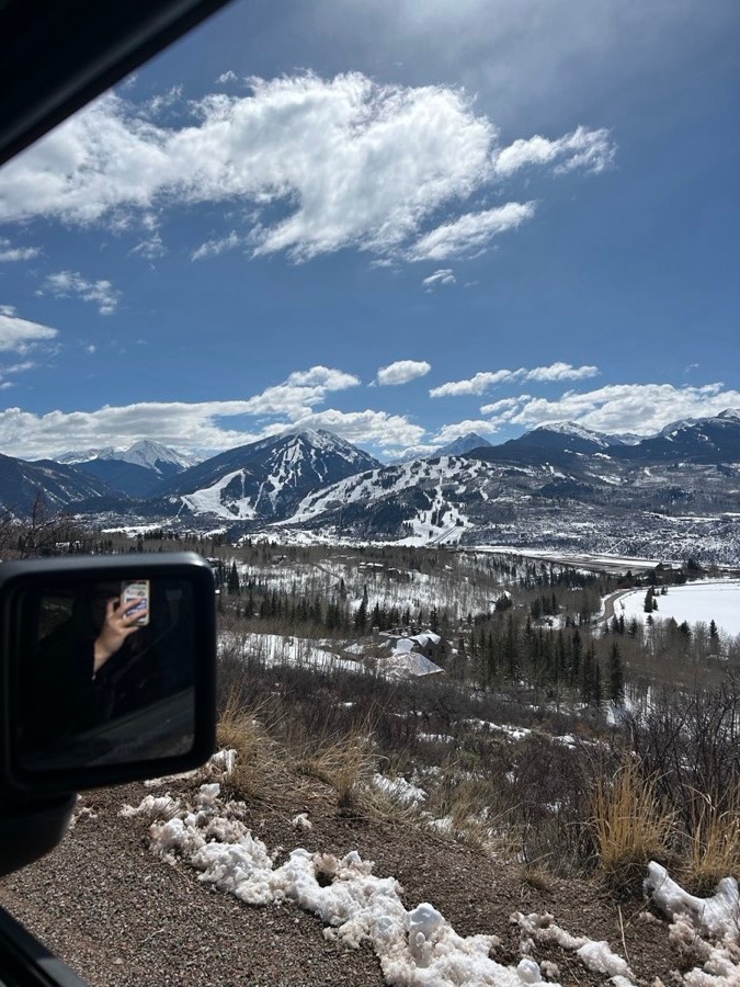 Aspen valley in winter