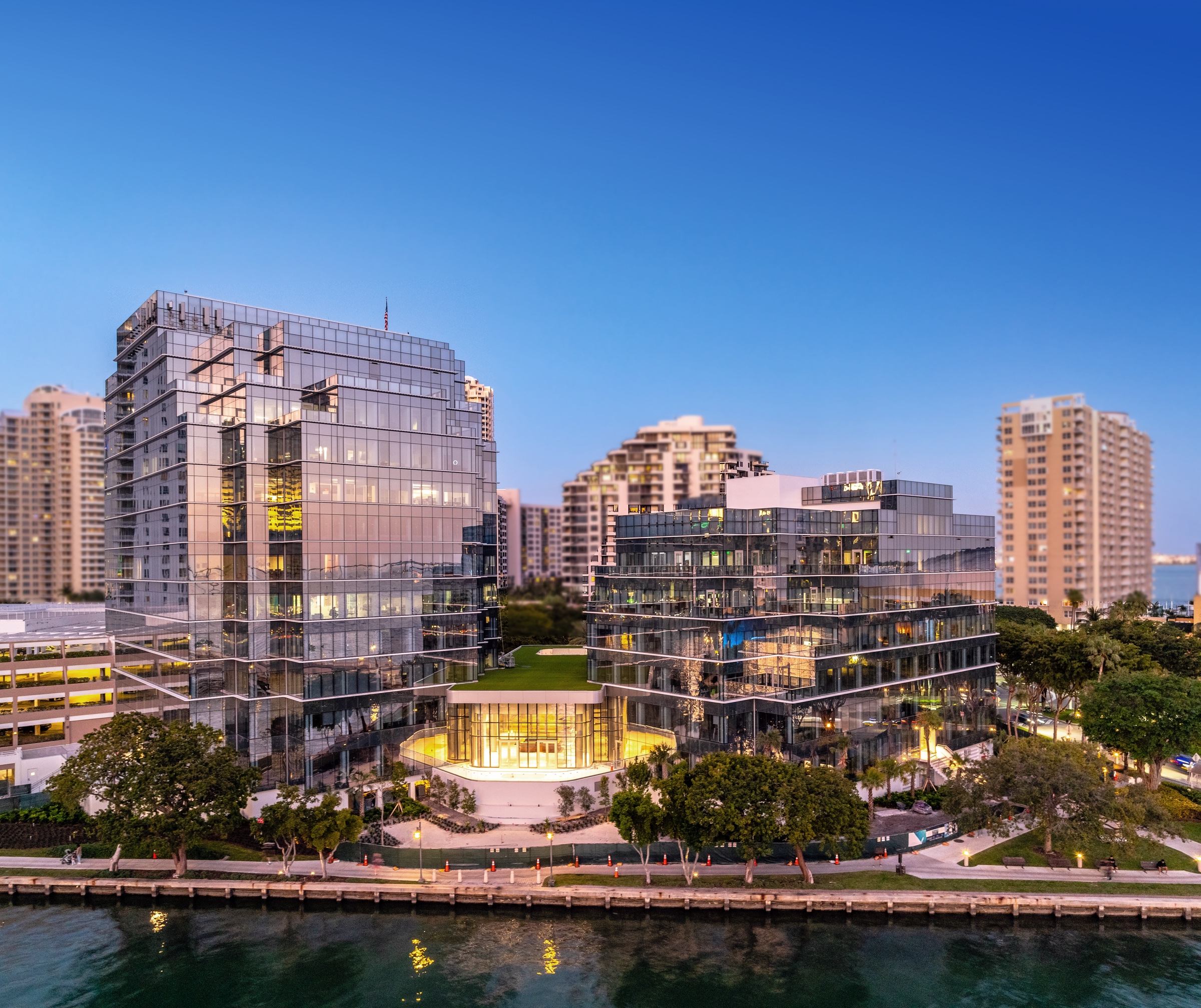 501 Brickell Key Drive — Brickell Key Centre. The corporate headquarters that started with a damaged Ferrari at 420 W San Marino.