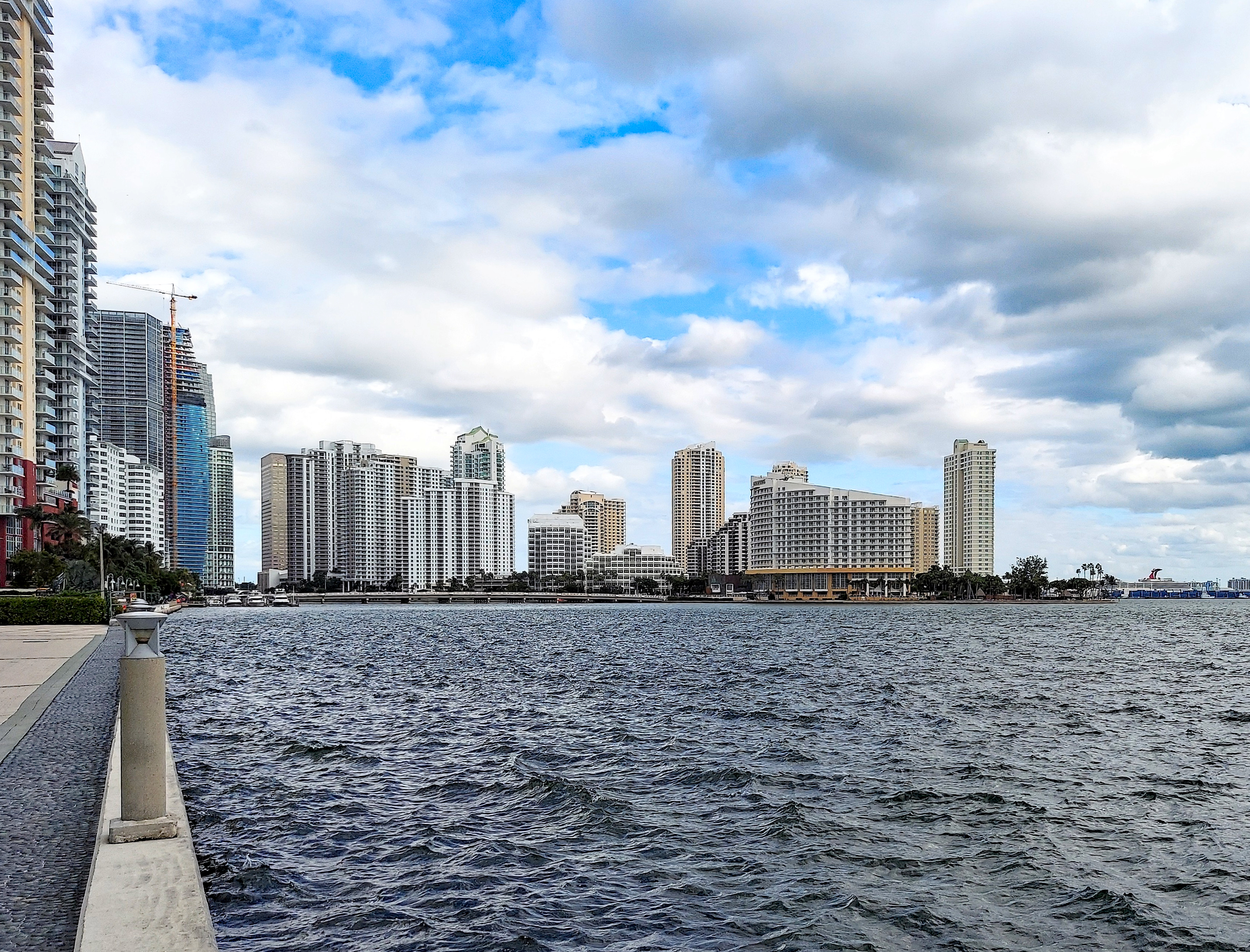 Brickell Key sits at the mouth of the Miami River, east of Brickell proper. The island itself only exists because of dredging.