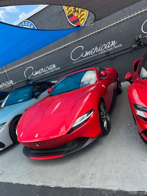 A Ferrari from American Luxury Auto Rental — Rodney Taylor's company. Photo: americanluxuryrental.com