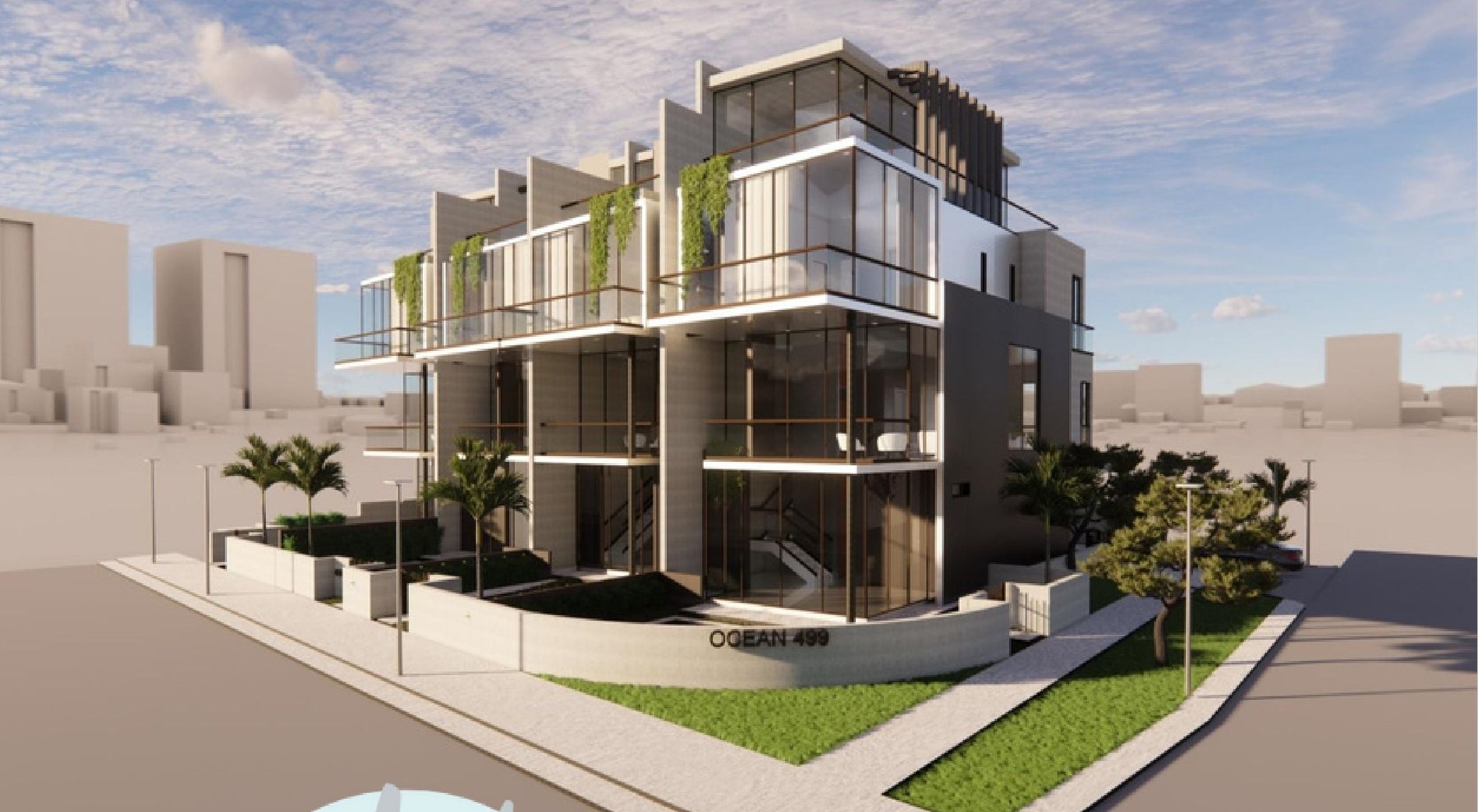 Architect's rendering of Finesse 4 from the northeast