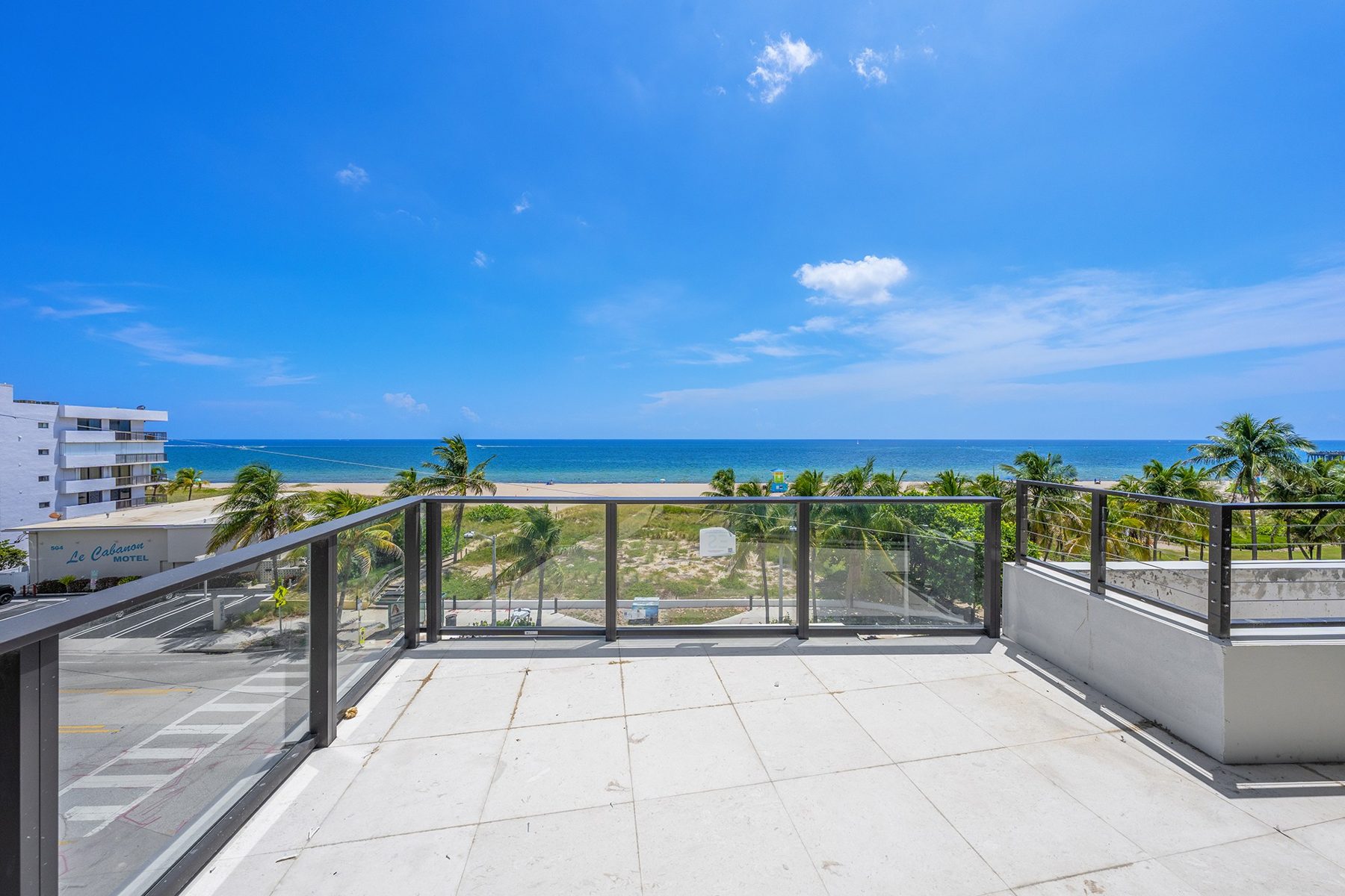 The Atlantic from the fourth-floor terrace of House One